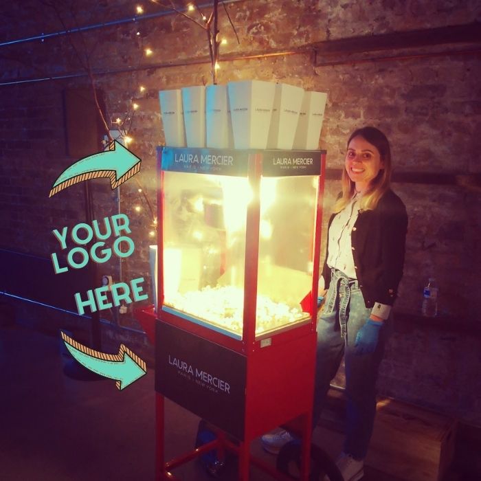 personalised popcorn machine hire