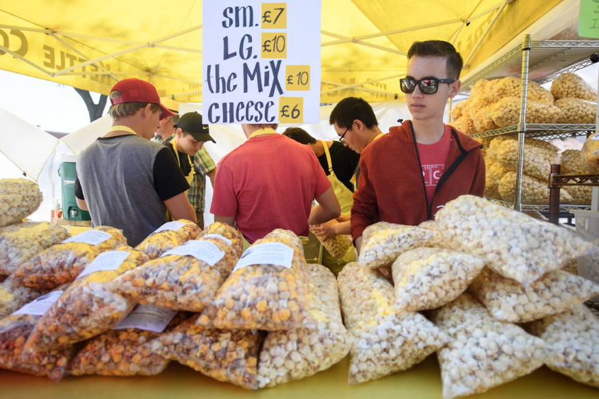 popcorn stand at festival